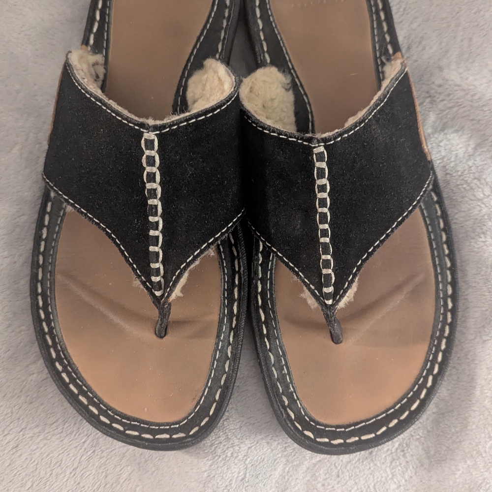 Black Suede Women's Sandals